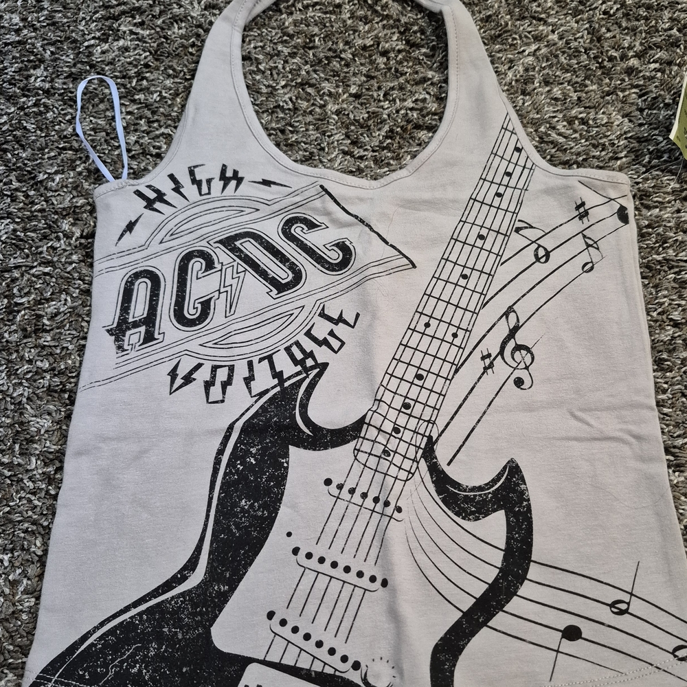 AC/DC Logo T-Shirt in Dark Gray